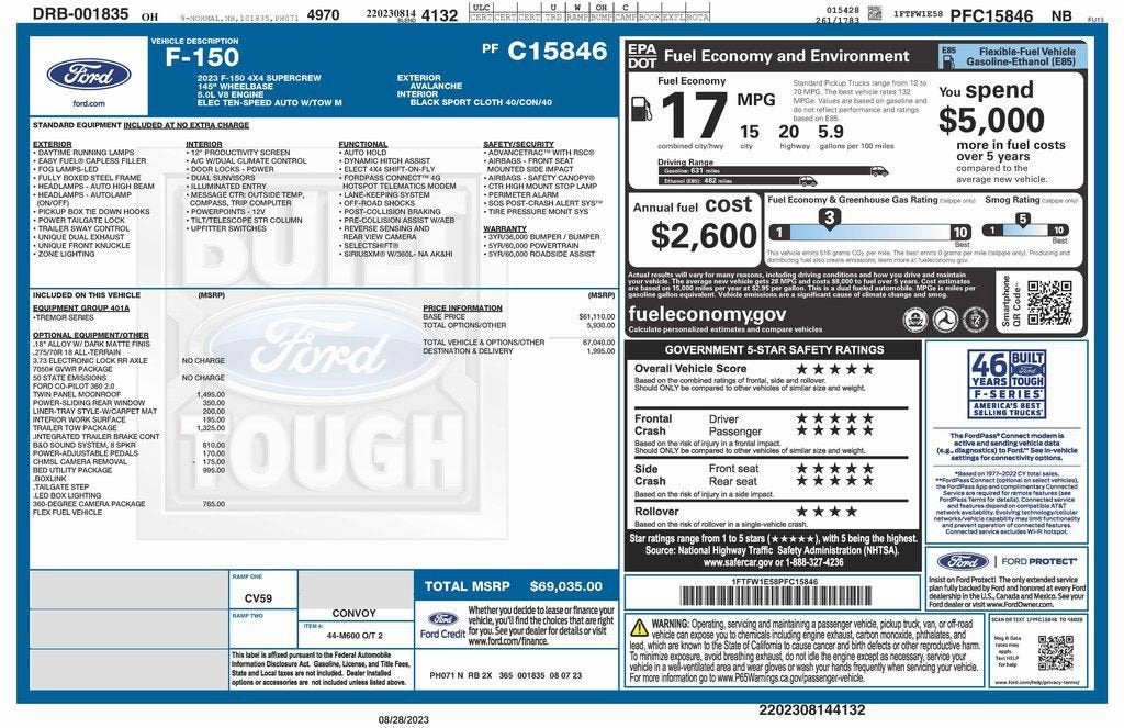2023 Ford F-150 Tremor