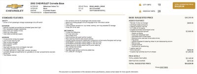 2002 Chevrolet Corvette 2dr Convertible