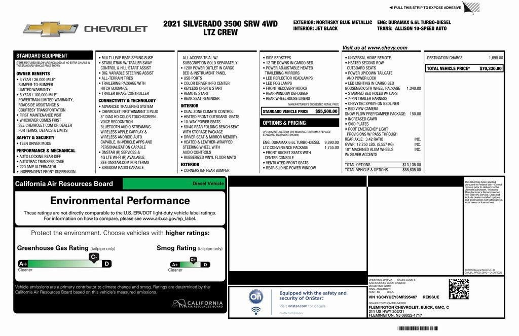 2021 Chevrolet Silverado 3500 HD LTZ
