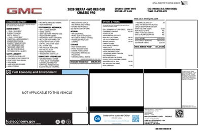2026 GMC Sierra 3500 HD Chassis Cab Pro
