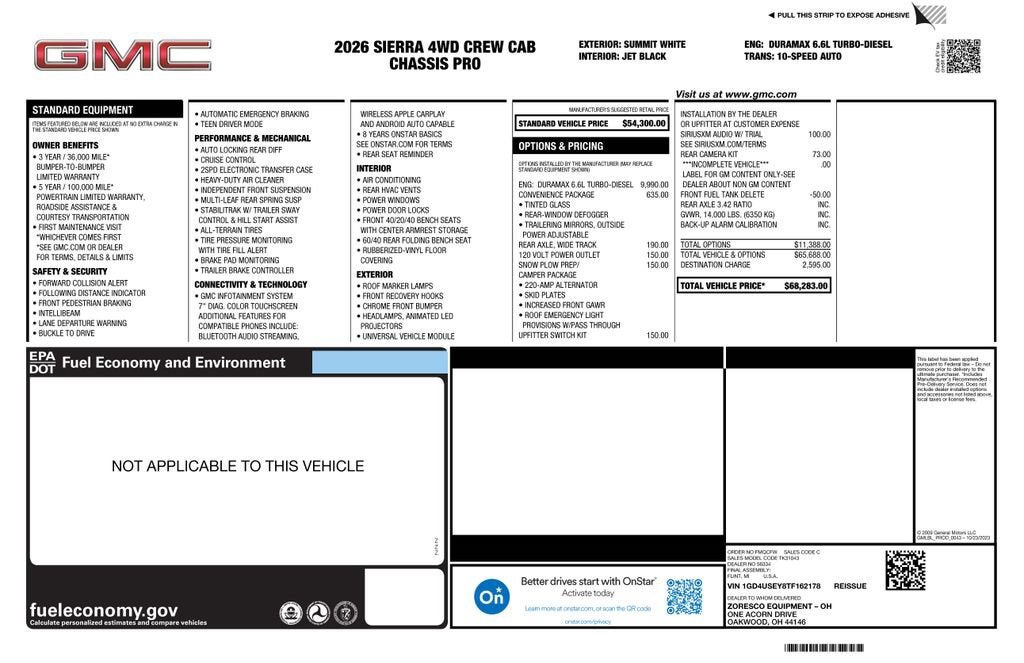 2026 GMC Sierra 3500 HD Chassis Cab Pro