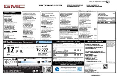 2026 GMC Yukon Elevation