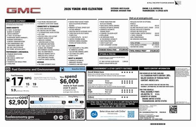 2026 GMC Yukon Elevation