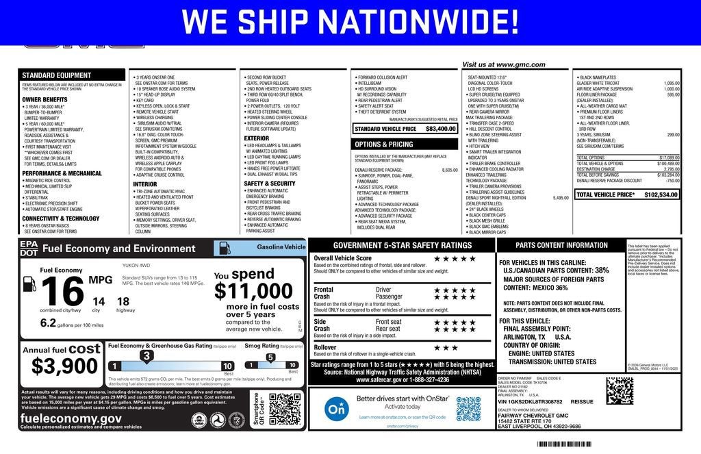 2026 GMC Yukon Denali