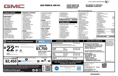 2026 GMC Yukon XL AT4