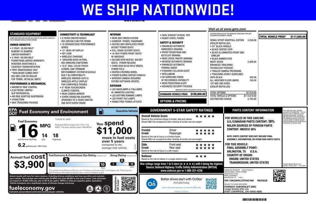 2026 GMC Yukon XL Denali Ultimate
