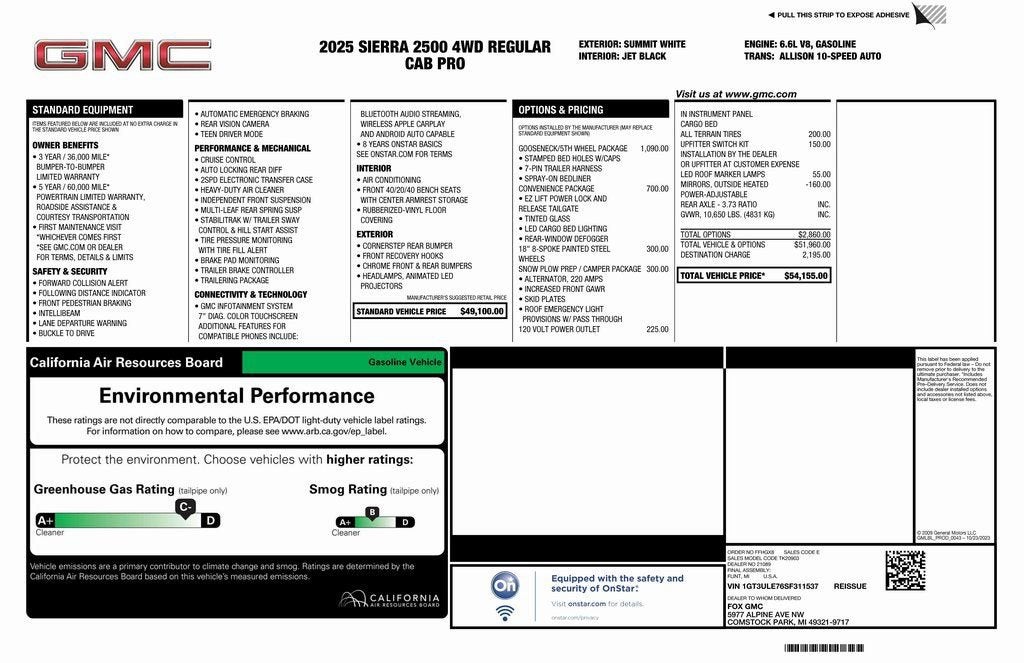 2025 GMC Sierra 2500 HD Pro