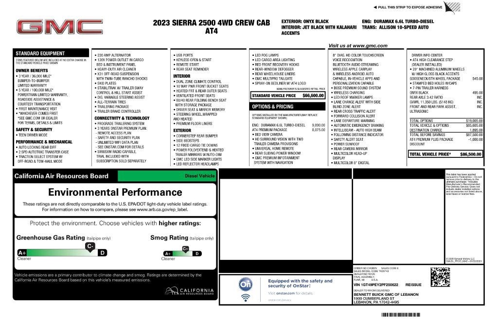 2023 GMC Sierra 2500 HD AT4