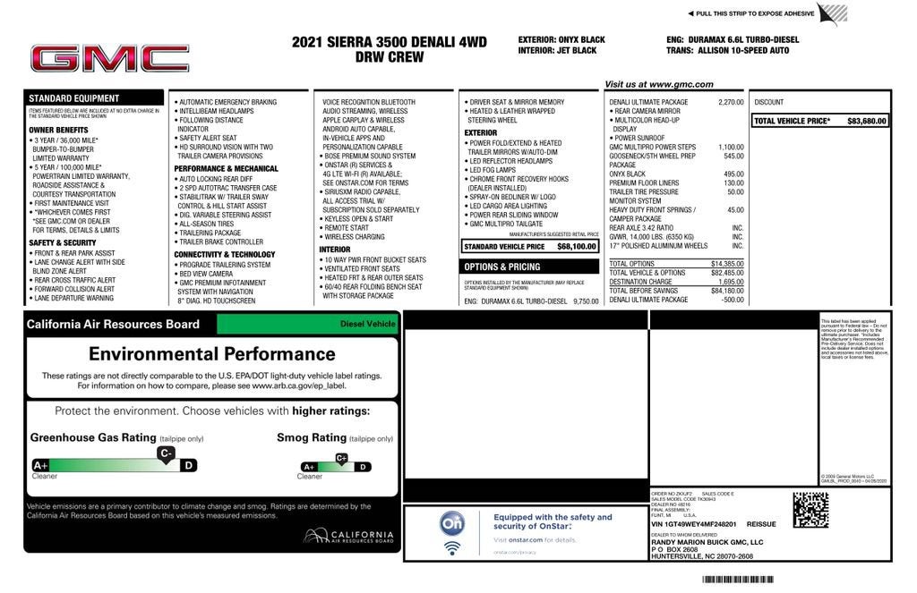 2021 GMC Sierra 3500 HD Denali
