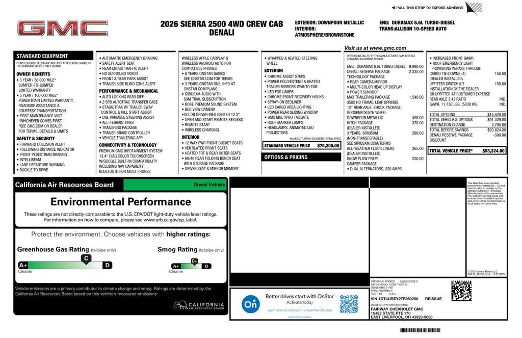 2026 GMC Sierra 2500 HD Denali