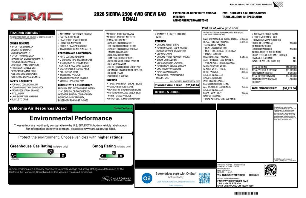 2026 GMC Sierra 2500 HD Denali
