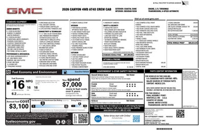 2026 GMC Canyon AT4X