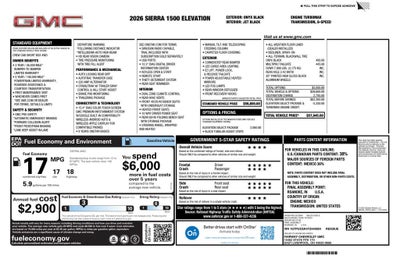2026 GMC Sierra 1500 Elevation