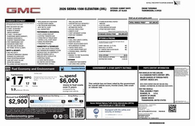 2026 GMC Sierra 1500 Elevation