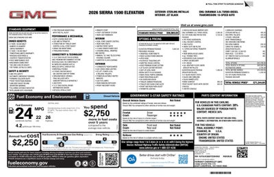 2026 GMC Sierra 1500 Elevation