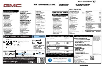 2026 GMC Sierra 1500 Elevation