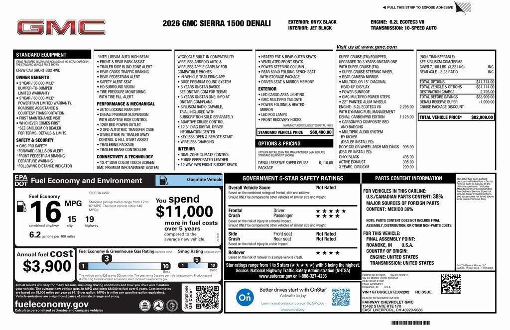 2026 GMC Sierra 1500 Denali