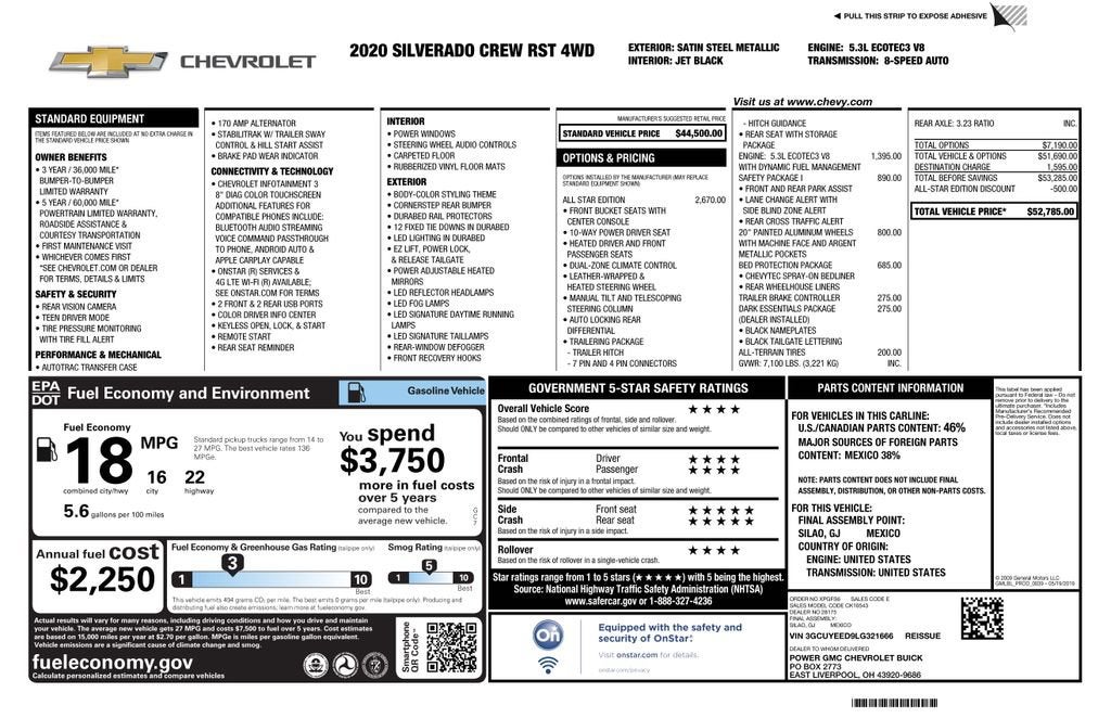 2020 Chevrolet Silverado 1500 RST