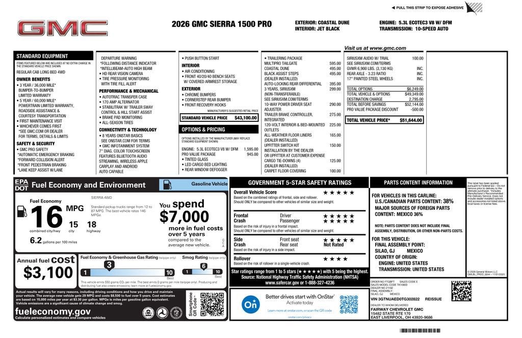 2026 GMC Sierra 1500 Pro