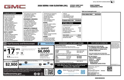 2026 GMC Sierra 1500 Elevation