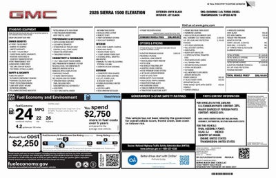 2026 GMC Sierra 1500 Elevation