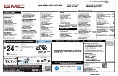 2026 GMC Sierra 1500 Elevation
