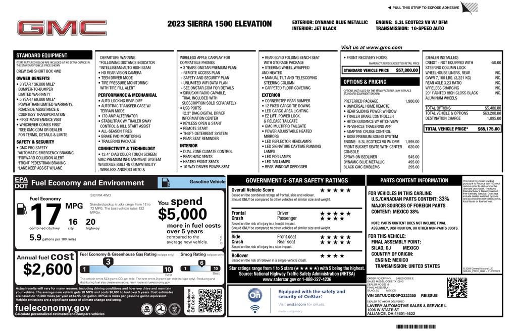 2023 GMC Sierra 1500 Elevation