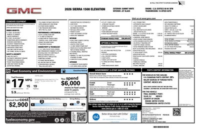2026 GMC Sierra 1500 Elevation