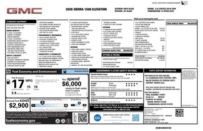 2026 GMC Sierra 1500 Elevation