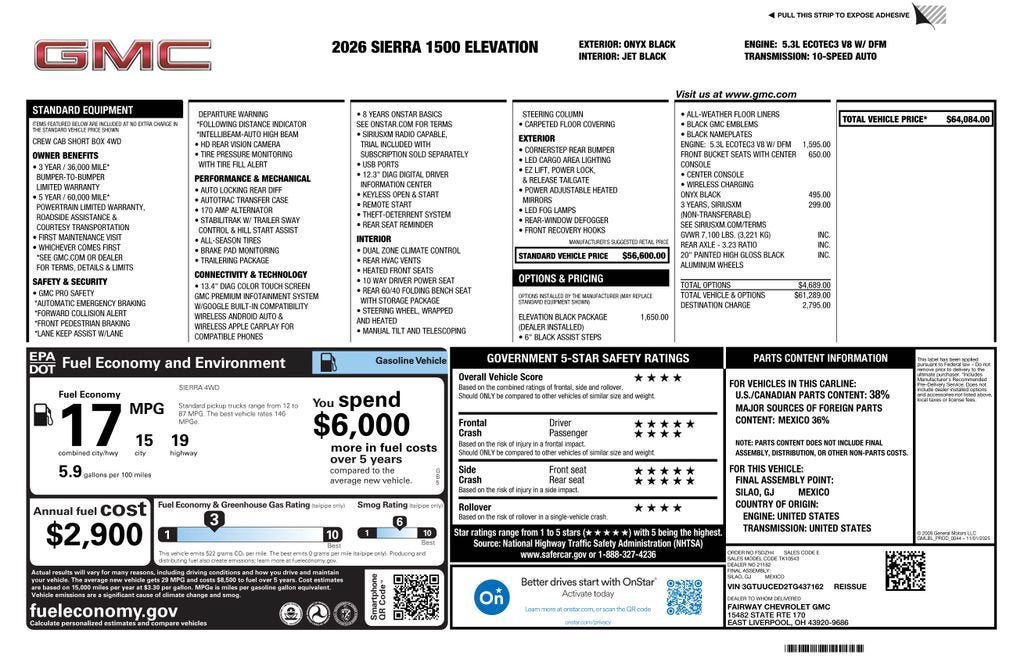 2026 GMC Sierra 1500 Elevation