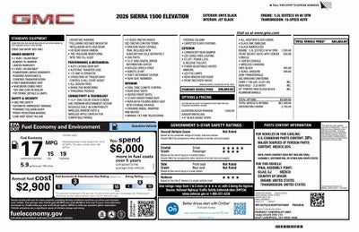 2026 GMC Sierra 1500 Elevation