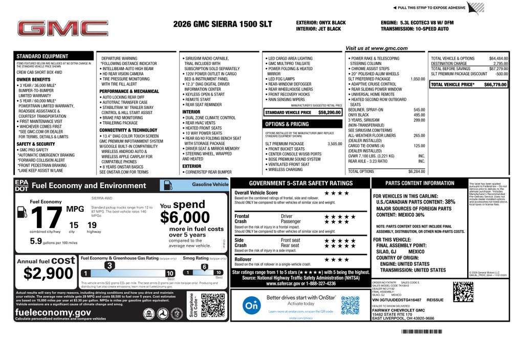 2026 GMC Sierra 1500 SLT