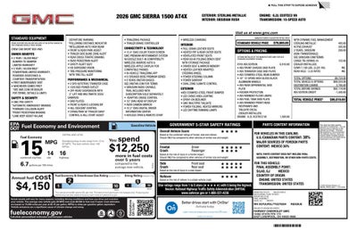 2026 GMC Sierra 1500 AT4X