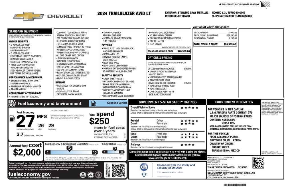 2024 Chevrolet Trailblazer LT