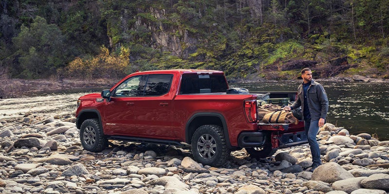 Spacious truck bed of the 2026 GMC Sierra 1500 built for carrying equipment and gear