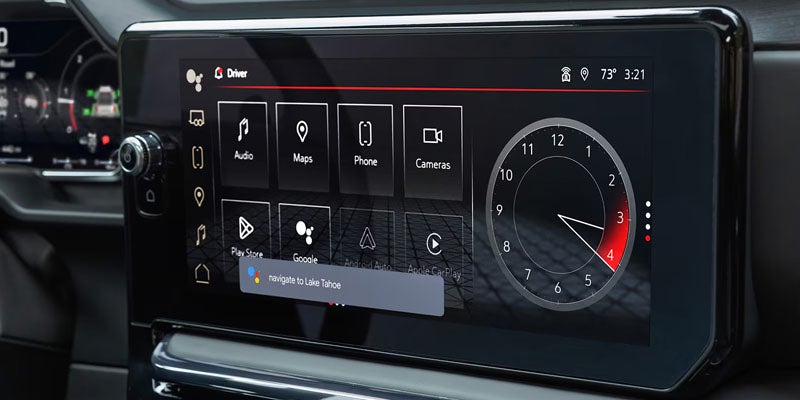 Advanced infotainment and driver display technology in the 2026 GMC Sierra 1500